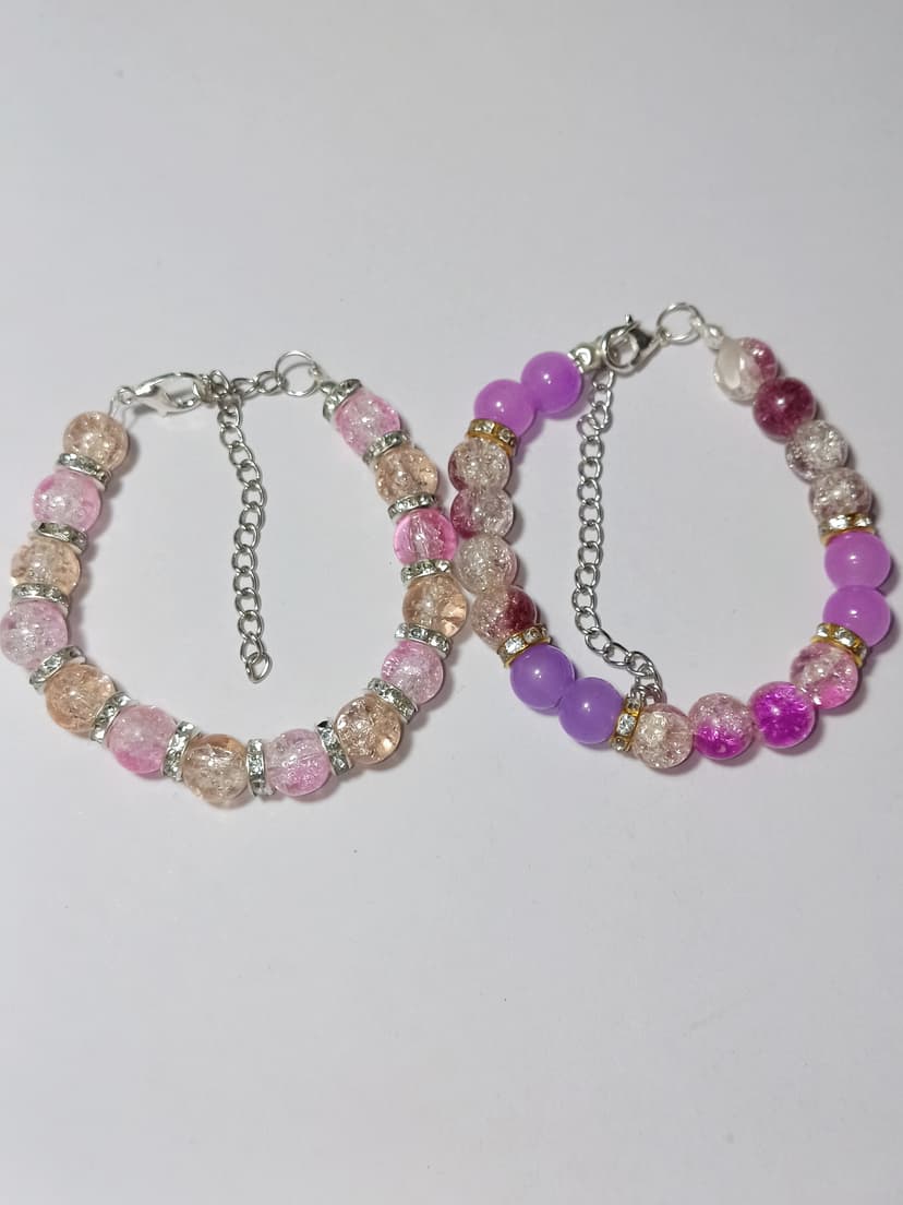 Multicolor crackle bracelet